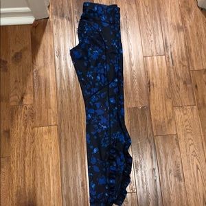 lululemon black and blue leggings